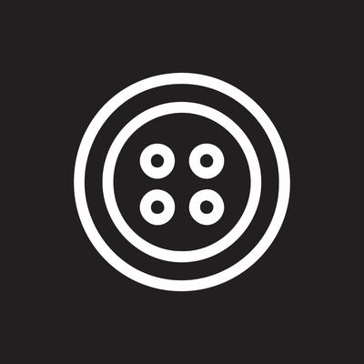 Classic Round Button Icon Design Simplicity and Elegance in Sewing Art