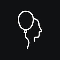 Elevate Your Thinking with a Mindful Balloon Idea Conceptual Art vector