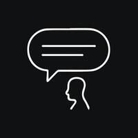 Conceptual Thinking Dialogue Box Representing Ideas and Communication vector