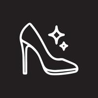 Elegant High Heel Shoe Shines with Style Classic and Minimalist Look vector