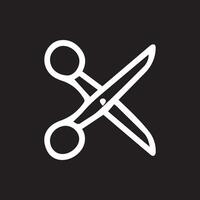 Crisp Clean Scissors A Tool for Precision and Creation in Simple Style vector