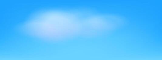 Blue sky with soft clouds on a bright sunny day in an abstract natural background. vector