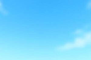 A bright blue sky filled with fluffy white clouds under clear daylight with an abstract and beautiful natural background. vector