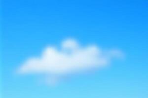 A clear blue sky with soft white clouds and an abstract light atmosphere. vector