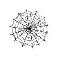 Spider Web Illustration on white background vector