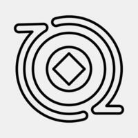 Icon crypto exchange. Crypto currency elements. Icon in line style. vector