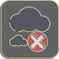 Icon zero emission. Renewable energy elements. Icon in embossed style. vector