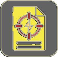 Icon energy specific policy. Renewable energy elements. Icon in embossed style. vector