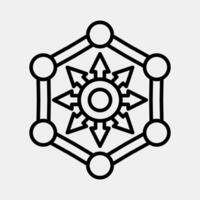 Icon defi. Crypto currency elements. Icon in line style. vector