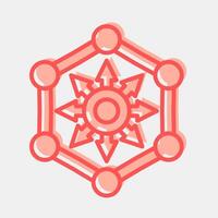 Icon defi. Crypto currency elements. Icon in two tone style. vector