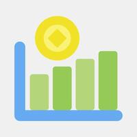Icon hash rate. Crypto currency elements. Icon in flat style. vector