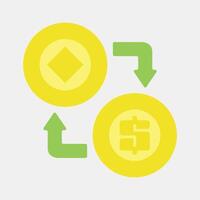 Icon arbitrage. Crypto currency elements. Icon in flat style. vector