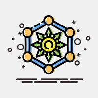 Icon defi. Crypto currency elements. Icon in MBE style. vector