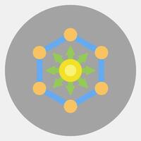 Icon defi. Crypto currency elements. Icon in color mate style. vector