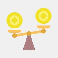 Icon liquidity. Crypto currency elements. Icon in flat style. vector