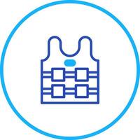 illustration of a life jacket in a circle on a white background design vector