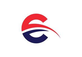 Modern and Minimal C letter logo design, design Template vector
