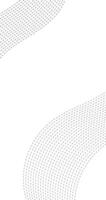 Halftone dots texture pattern at the edge of vertical background vector