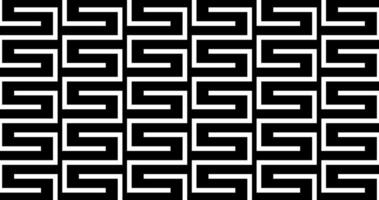 Seamless maze geometric shape pattern silhouette texture design vector