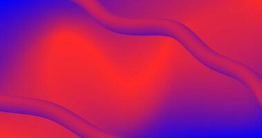 Red Blue Gradient Abstract background with red and blue Gradient wavy pipe lines illustration vector