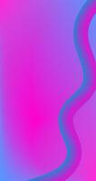 Gradient Abstract vertical background with fluid wavy lines in pink and blue gradient illustration vector