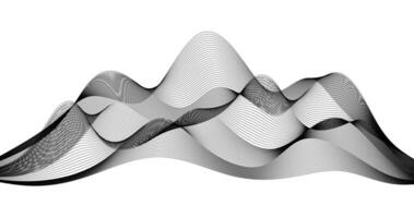 Abstract wave element for design. Digital frequency track equalizer geography grid illustration. vector