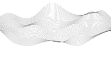 black Wave of particles Abstract on white empty background Horizontal design illustration vector