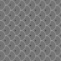 Design seamless monochrome circle pattern. Abstract background art vector