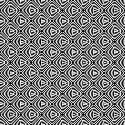 Design seamless monochrome circle pattern. Abstract background art