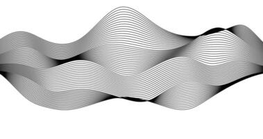 Abstract background with monochrome wave lines Horizon design illustration vector