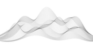 Abstract waves of particles background. Geography grid particle design illustration vector