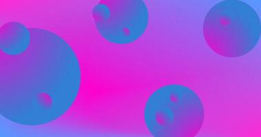 Abstract background with Sphere and copy space illustration. Pink, blue and purple Gradient vector