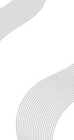 Abstract billowy and undulating parallel lines stripes on vertical empty background cover design vector