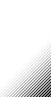 Halftone dots pattern at the edge of empty white vertical background vector