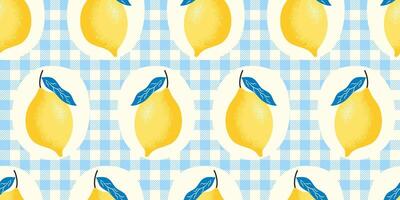 Seamless pattern with hand painted, rustic Mediterranean color palette. Colorful design for Italian summer kitchens. illustration vector