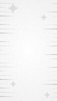 White halftone comic vertical background with fast sharp lines and stars. Suitable for comics, presentations, posters, etc. vector