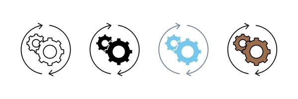 process line icon. Simple element illustration. vector