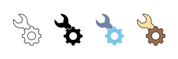 mechanical line icon. Simple element illustration. vector