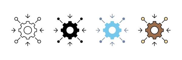 engineering concept line icon. Simple element illustration. vector