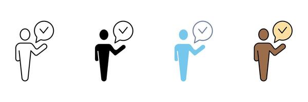 ACCEPTANCE concept line icon. Simple element illustration. vector