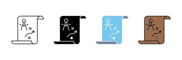 planning line icon. Simple element illustration. vector