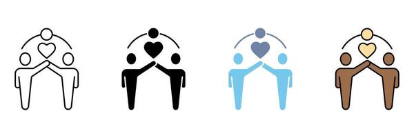 belonging concept line icon. Simple element illustration. vector