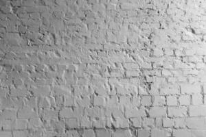 Textured white brick wall enhances minimalistic interior design in urban setting photo