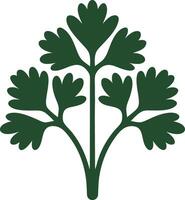 A green plant with leaves on it vector