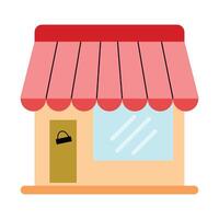 Illustration of a simple store isolated on a white background. vector