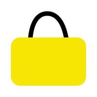Illustration of a simple shopping bag isolated on a white background vector