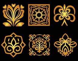 Luxury retro ornament Patterns Design vector