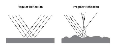 Regular Reflection and Irregular Reflection vector