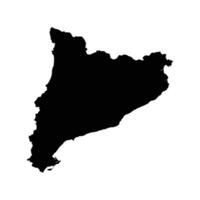 Catalonia Map White Background vector