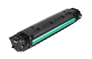 Cartridge for laser printer isolated on a white photo